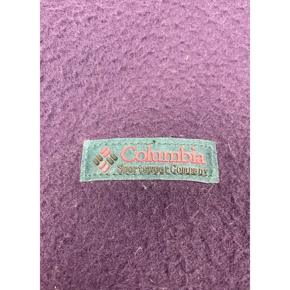 Vintage Columbia Sportswear Fleece Full Zip Jacket 90s Purple Men's Sz‎ XL